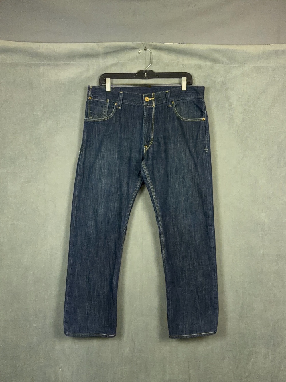Levis Y2K 514 Slim Straight Jeans Mens Size 36x30 Actual 34x28 Back Flap Pocket
